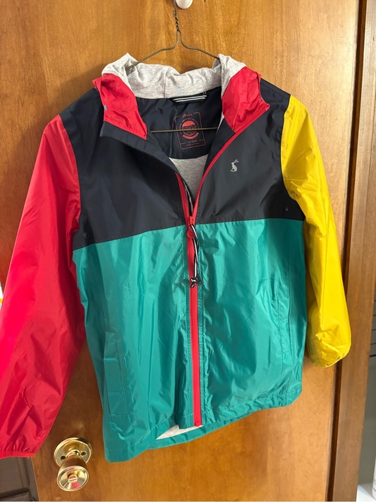 Joules Other - Joules Kids Colorblock Rain Jacket - Teal, Black, Red, Yellow